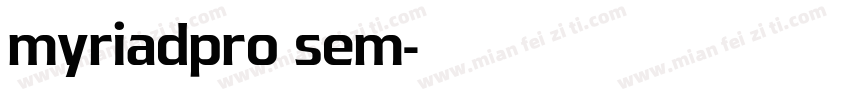 myriadpro sem字体转换